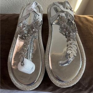 AKIRA Elegant Silver Sandals